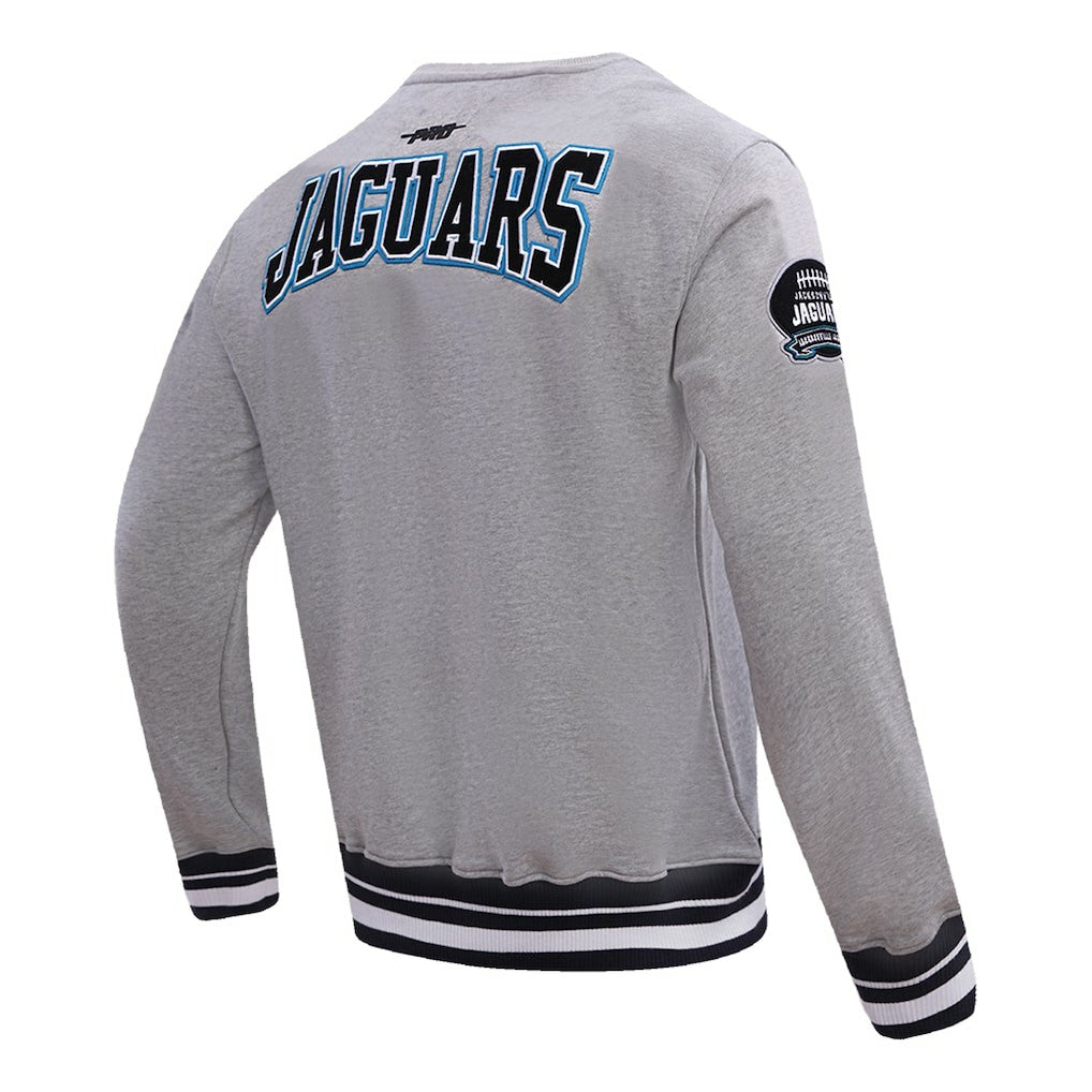 Jacksonville Jaguars Pro Standard Crest Emblem Pullover Sweatshirt Heather Gray - NFL