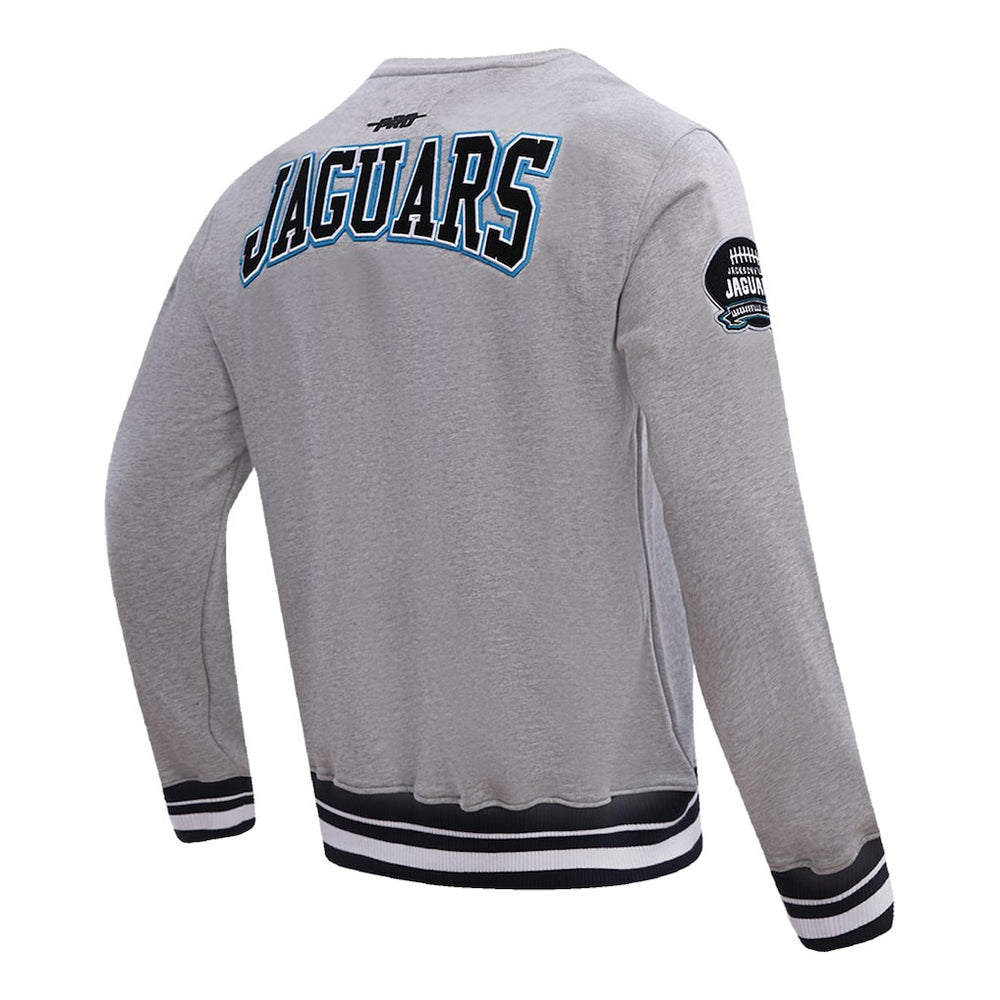 Jacksonville Jaguars Pro Standard Crest Emblem Pullover Sweatshirt Heather Gray - NFL