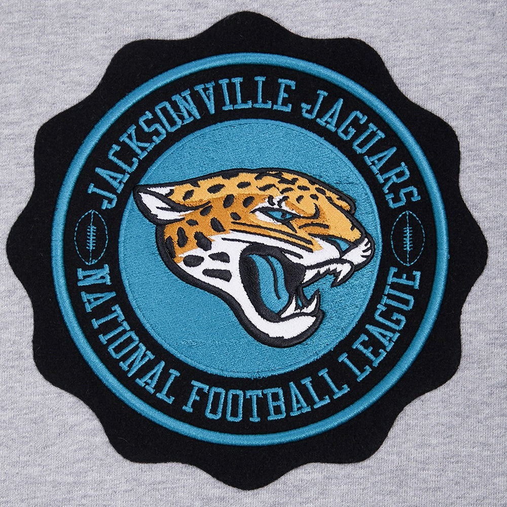Jacksonville Jaguars Pro Standard Crest Emblem Pullover Sweatshirt Heather Gray - NFL