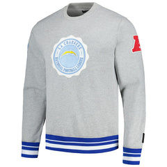 Los Angeles Chargers Pro Standard Crest Emblem Pullover Sweatshirt Heather Gray - NFL