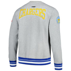 Los Angeles Chargers Pro Standard Crest Emblem Pullover Sweatshirt Heather Gray - NFL
