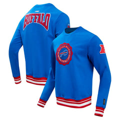 Buffalo Bills Pro Standard Crest Emblem Pullover Sweatshirt Royal - NFL