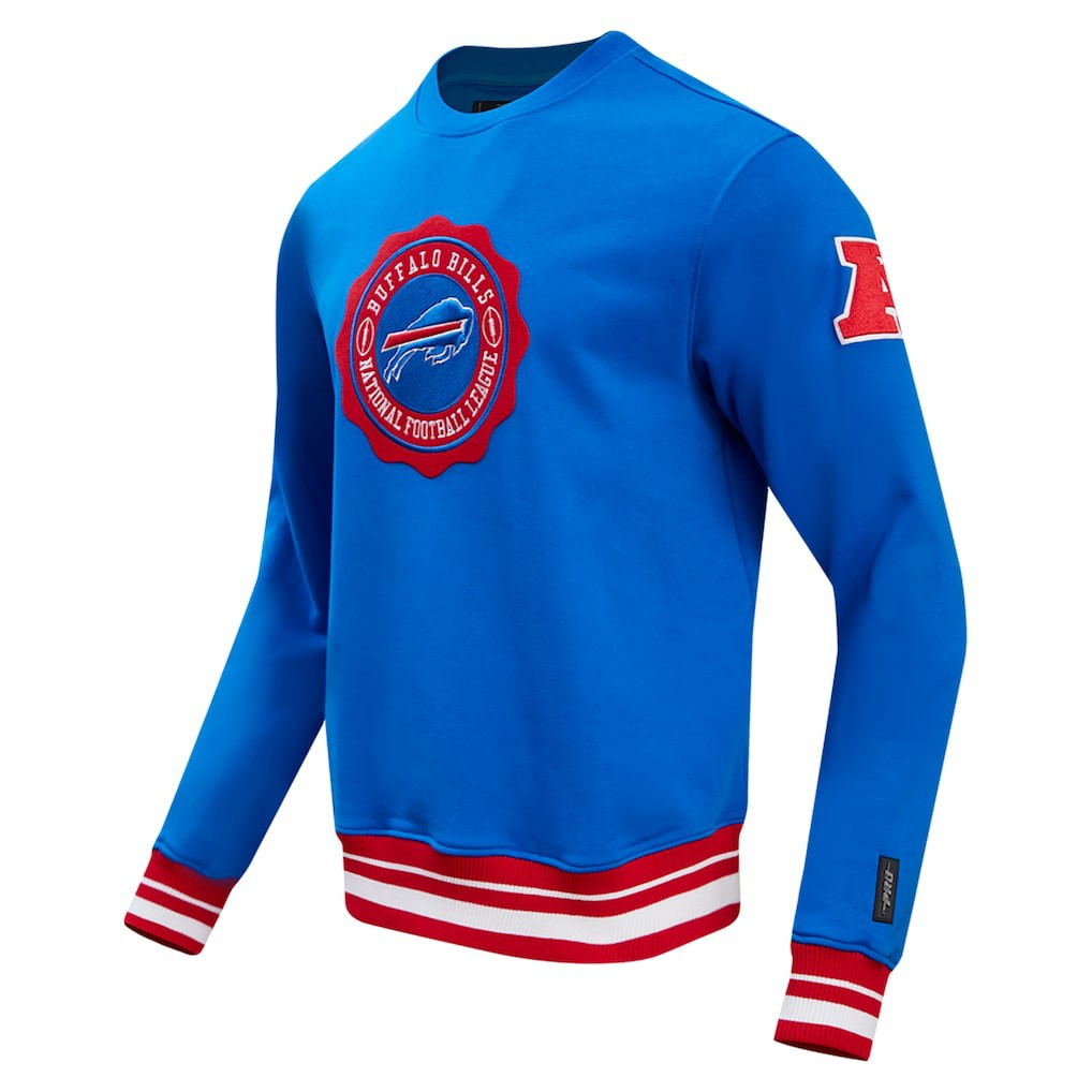 Buffalo Bills Pro Standard Crest Emblem Pullover Sweatshirt Royal - NFL