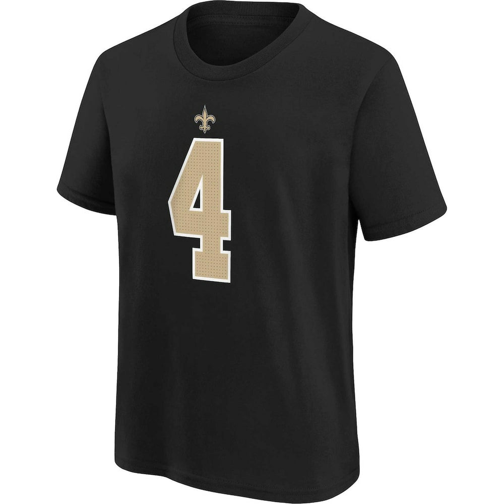 Derek Carr New Orleans Saints Youth Player Name & Number T-Shirt Black - Nike