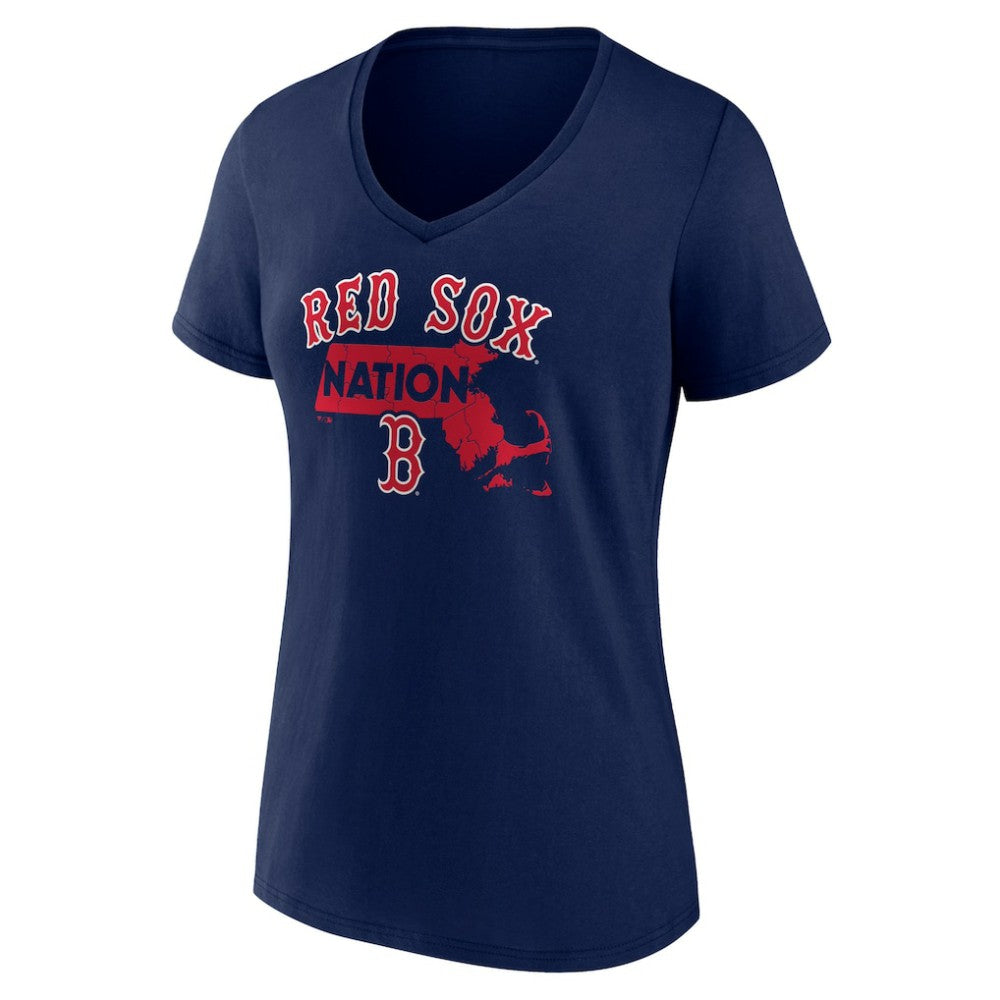 Boston Red Sox Women's Hometown Nation V-Neck T-Shirt for sale