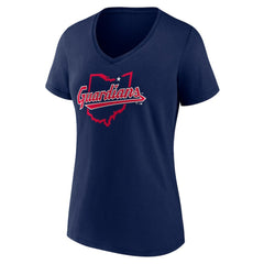Cleveland Guardians Women's Hometown State Guard V-Neck T-Shirt On Sale