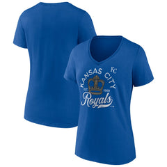 Kansas City Royals Women's Hometown Retro Crown V-Neck T-Shirt Lifestyle