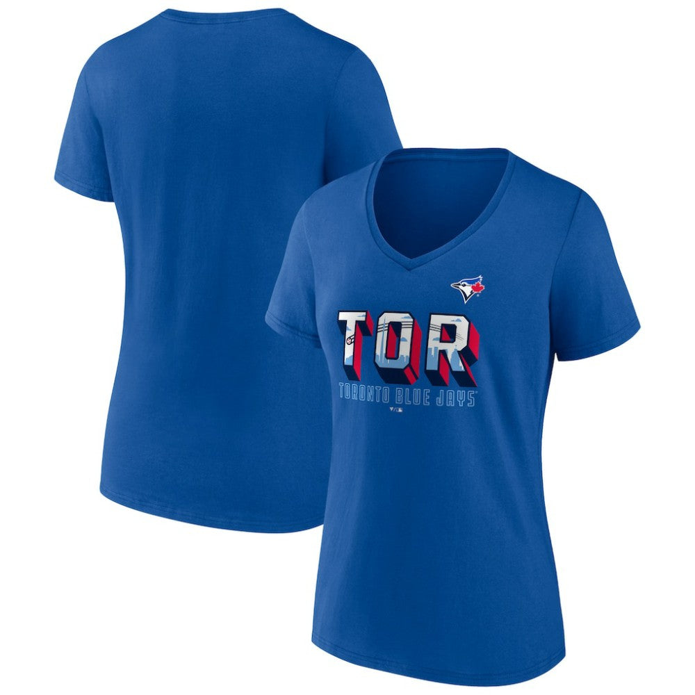 Toronto Blue Jays Women's Hometown In The 416 V-Neck T-Shirt Online