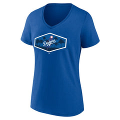 Los Angeles Dodgers Women's Hometown Scoreboard V-Neck T-Shirt for sale