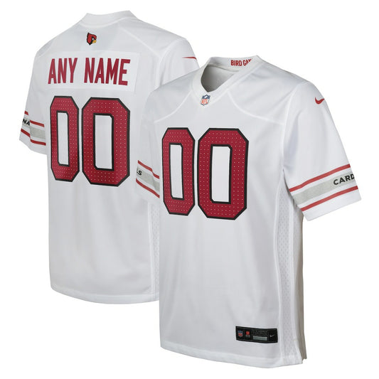 Arizona Cardinals Youth Custom Game Jersey - White | NFL Jerseys