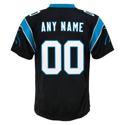 Carolina Panthers Youth Custom Game Jersey - Black | NFL Jerseys