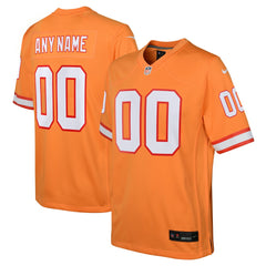 Tampa Bay Buccaneers Youth Custom Throwback Game Jersey Orange - Nike