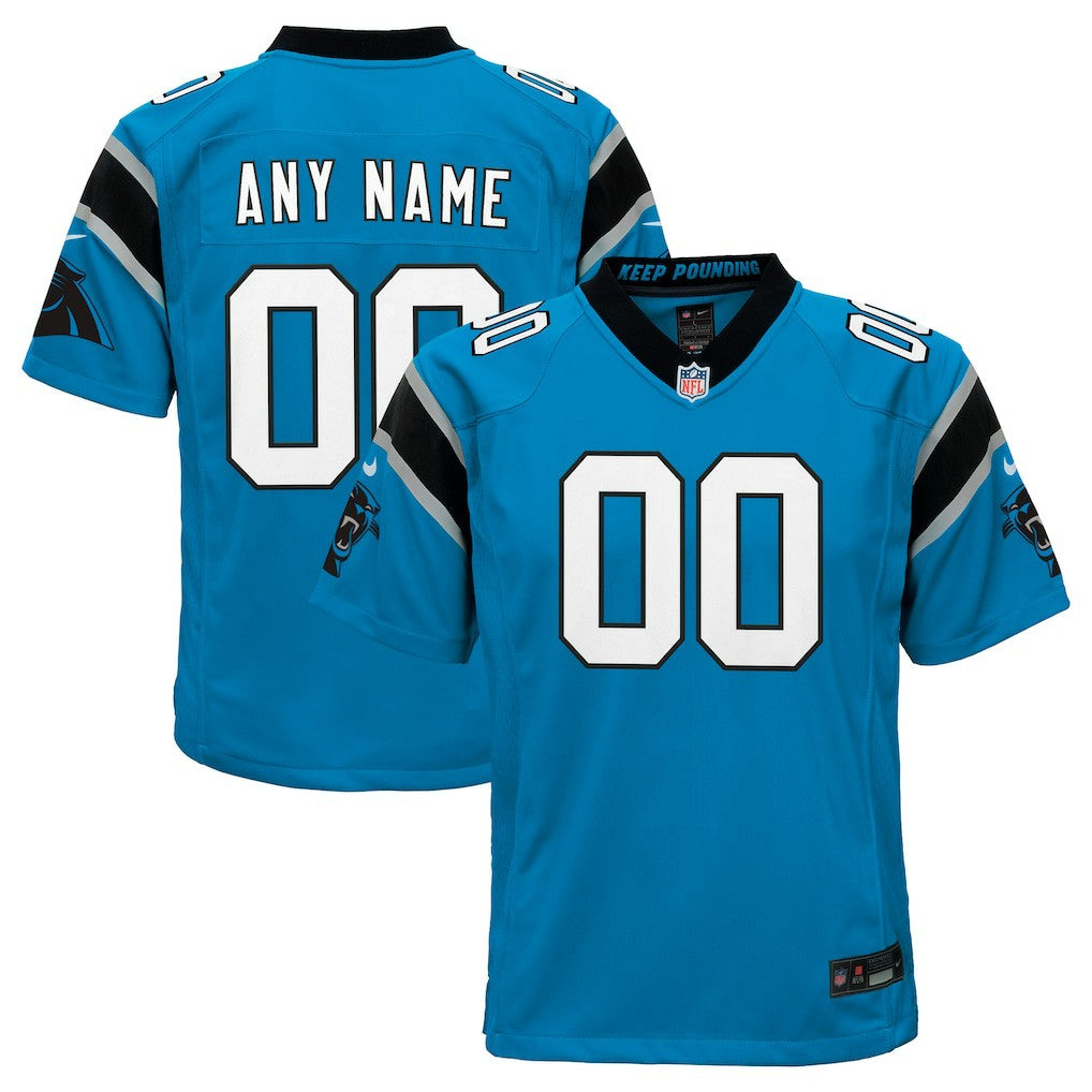 Carolina Panthers Youth Alternate Custom Game Jersey Blue - Nike
