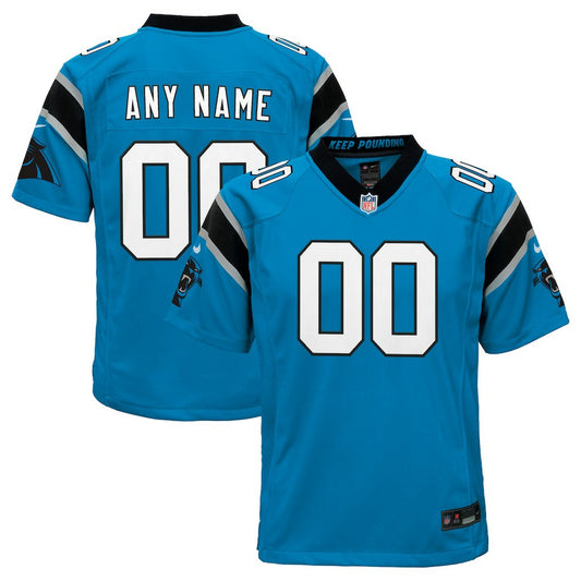Carolina Panthers Youth Alternate Custom Game Jersey - Blue | NFL Jerseys