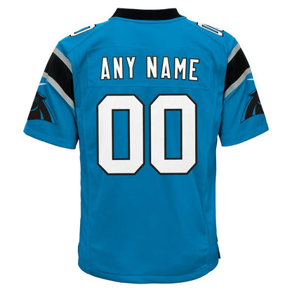 Carolina Panthers Youth Alternate Custom Game Jersey - Blue | NFL Jerseys