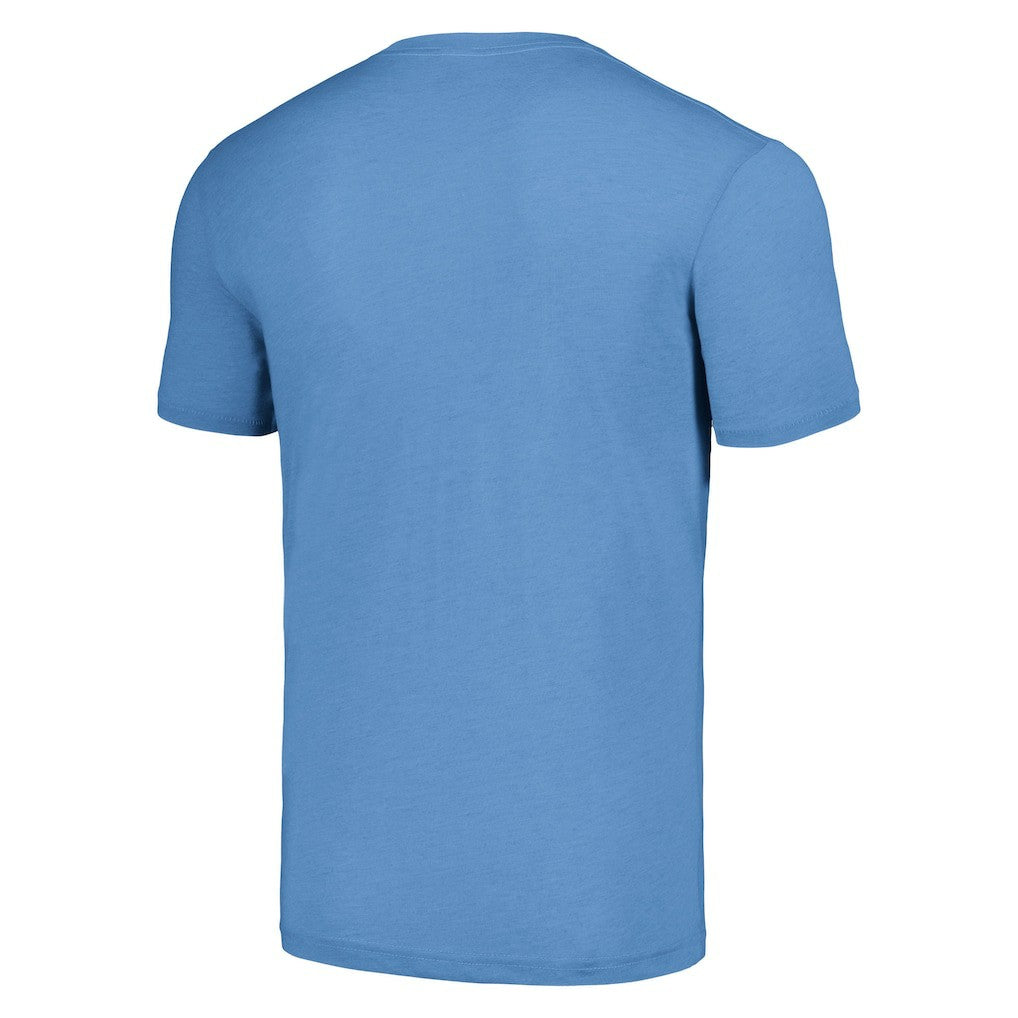 LaDainian Tomlinson Los Angeles Chargers Homage Unisex Unisex Caricature Retired Player Tri-Blend T-Shirt Powder Blue - NFL