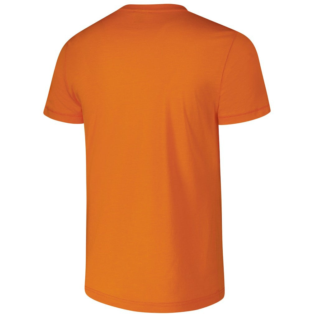 Joe Thomas Cleveland Browns Homage Unisex Caricature Retired Player Tri-Blend T-Shirt Orange - NFL