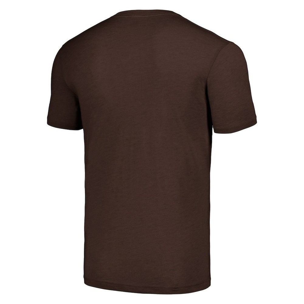 Joe Thomas Cleveland Browns Homage Unisex Caricature Retired Player Tri-Blend T-Shirt Brown - NFL