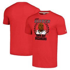 Ronde Barber Tampa Bay Buccaneers Homage Unisex Caricature Retired Player Tri-Blend T-Shirt Red - NFL