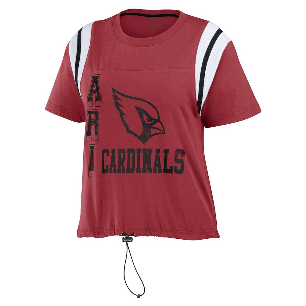 Arizona Cardinals WEAR by Erin Andrews Women's Cinched Colorblock T-Shirt Cardinal - NFL