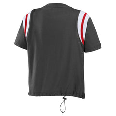 Tampa Bay Buccaneers WEAR by Erin Andrews Women's Cinched Colorblock T-Shirt Pewter - NFL