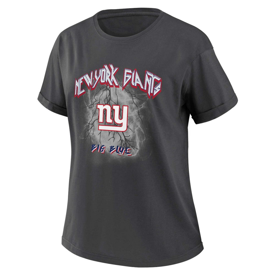 New York Giants WEAR by Erin Andrews Women's Boyfriend T-Shirt Charcoal - NFL