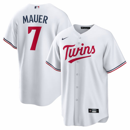 Joe Mauer Minnesota Twins Nike Home Retired Player Replica Jersey - White | MLB Jerseys