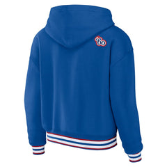 Buffalo Bills WEAR by Erin Andrews Women's Lace-Up Pullover Hoodie Royal - NFL
