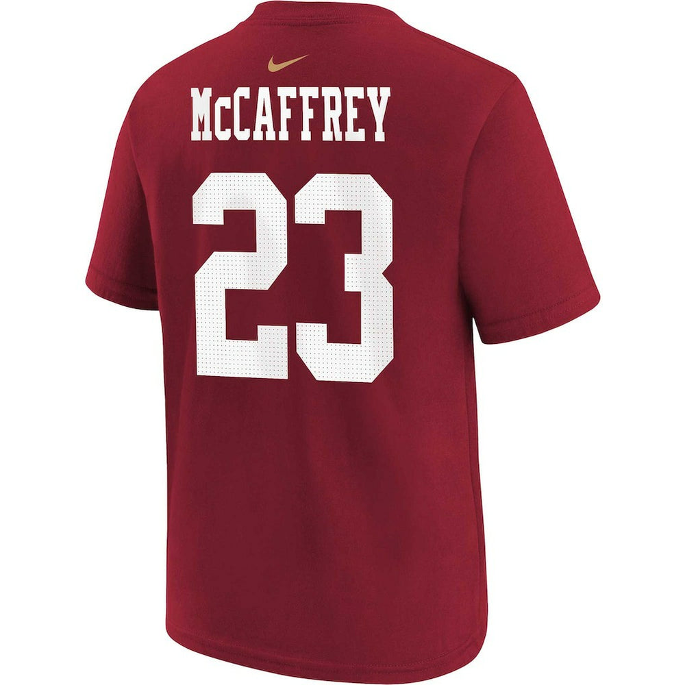 Christian McCaffrey San Francisco 49ers Youth Player Name & Number T-Shirt Scarlet - Nike