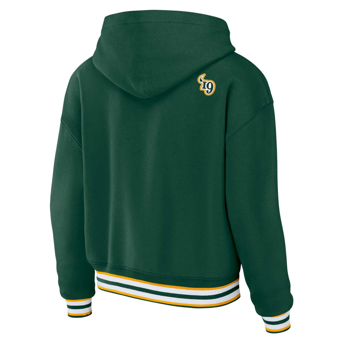Green Bay Packers WEAR by Erin Andrews Women's Plus Size Lace-Up Pullover Hoodie Green - NFL