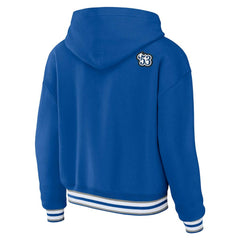 Indianapolis Colts WEAR by Erin Andrews Women's Plus Size Lace-Up Pullover Hoodie Royal - NFL