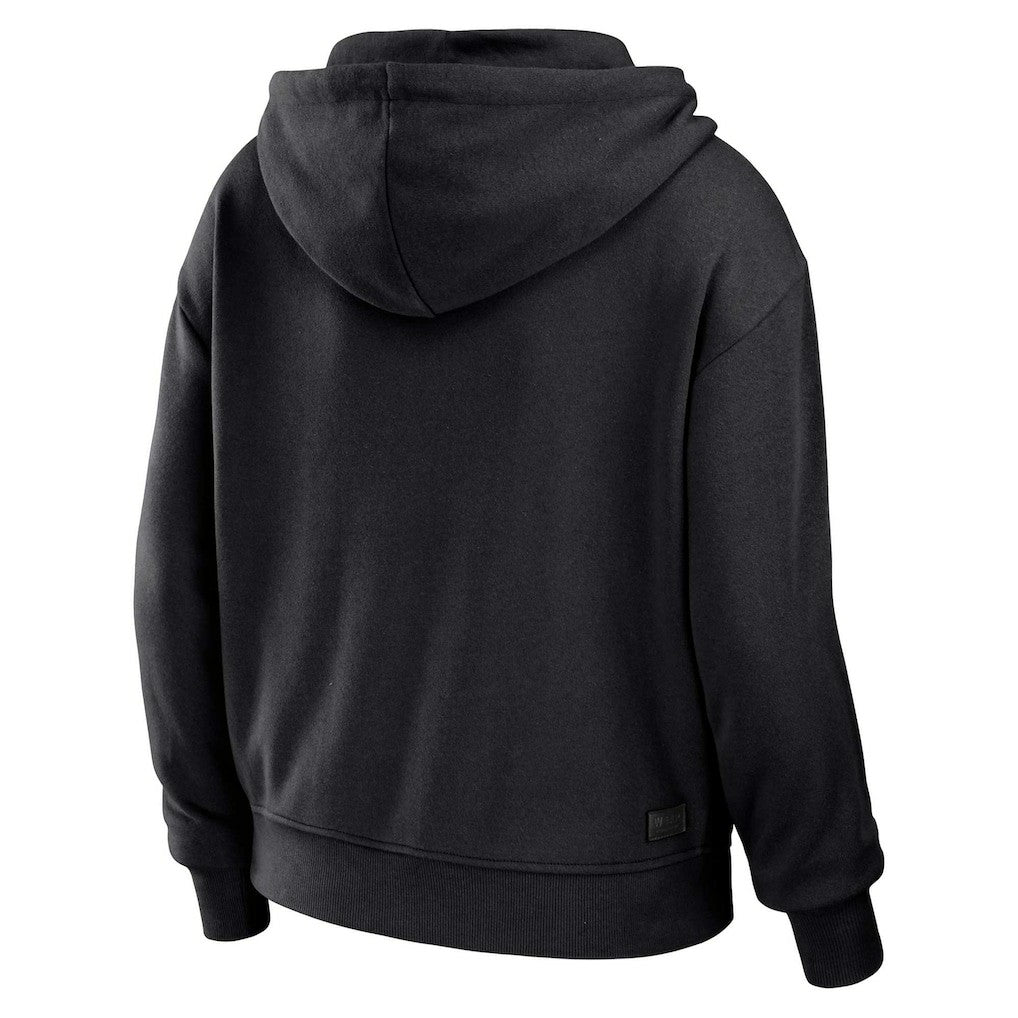 New Orleans Saints WEAR by Erin Andrews Women's Plus Size Color Block Full-Zip Hoodie Black/White - NFL