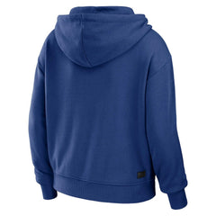 New York Giants WEAR by Erin Andrews Women's Plus Size Color Block Full-Zip Hoodie Royal/White - NFL