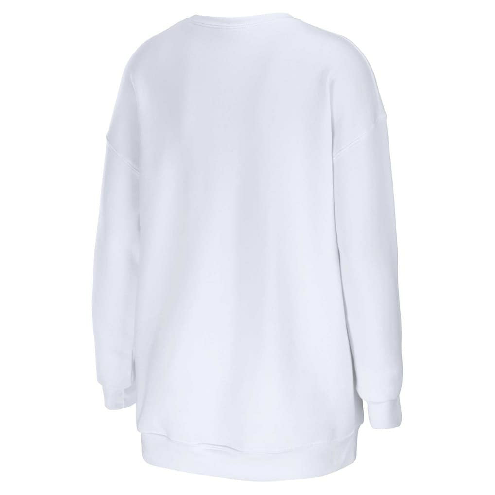 Los Angeles Chargers WEAR by Erin Andrews Women's Domestic Pullover Sweatshirt White - NFL