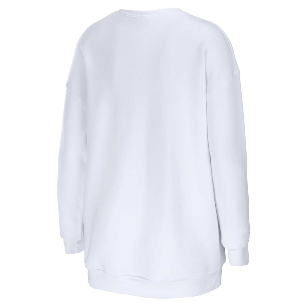 Los Angeles Rams WEAR by Erin Andrews Women's Domestic Pullover Sweatshirt White - NFL