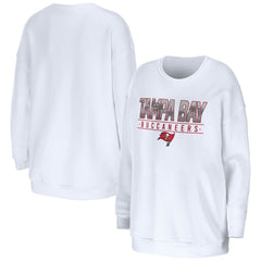 Tampa Bay Buccaneers WEAR by Erin Andrews Women's Domestic Pullover Sweatshirt White - NFL