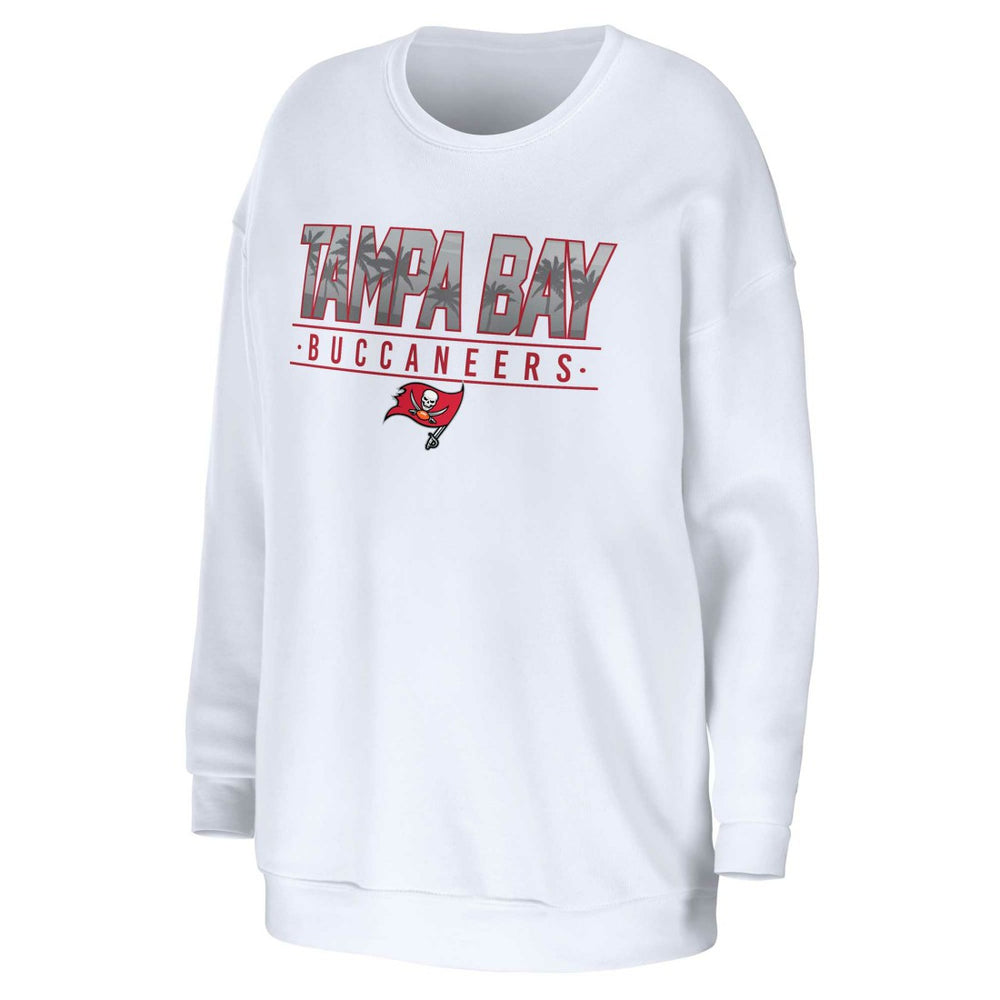 Tampa Bay Buccaneers WEAR by Erin Andrews Women's Domestic Pullover Sweatshirt White - NFL