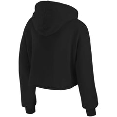 San Francisco 49ers WEAR by Erin Andrews Women's Domestic Cropped Pullover Hoodie Black - NFL