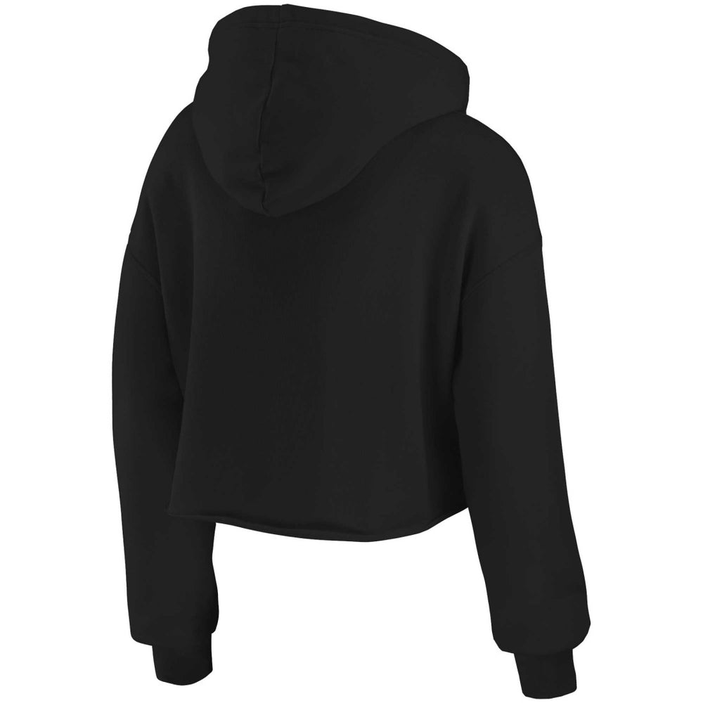 Tennessee Titans WEAR by Erin Andrews Women's Domestic Cropped Pullover Hoodie Black - NFL