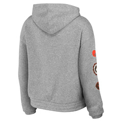 Cleveland Browns WEAR by Erin Andrews Women's Full-Zip Hoodie Heather Gray - NFL