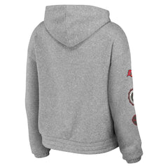 Tampa Bay Buccaneers WEAR by Erin Andrews Women's Full-Zip Hoodie Heather Gray - NFL