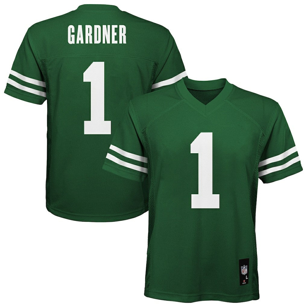 Ahmad Sauce Gardner New York Jets Youth Replica Player Jersey Green - NFL