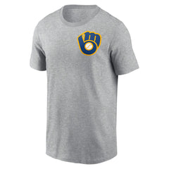 Milwaukee Brewers Nike Cooperstown Collection Large Logo 2-Hit T-Shirt discount