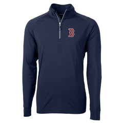 Boston Red Sox Cutter & Buck Adapt Eco Knit Stretch Recycled Quarter-Zip Pullover Top Online