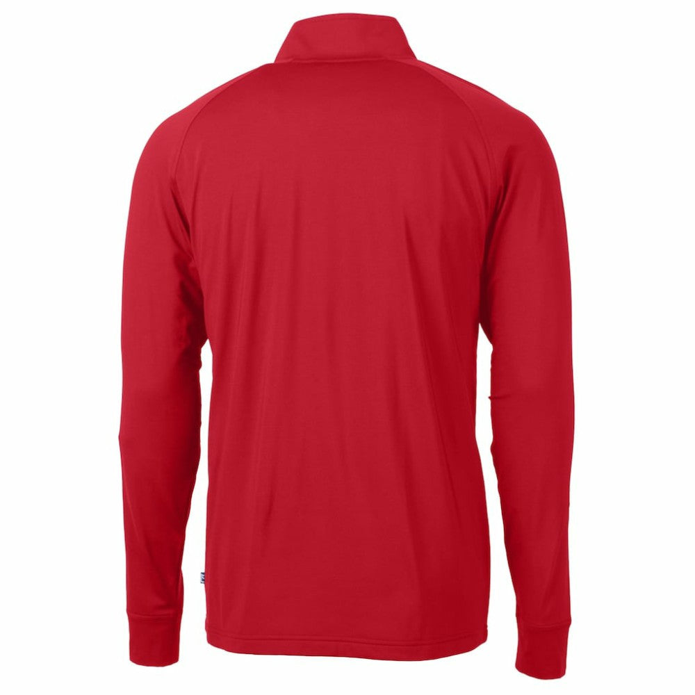 Boston Red Sox Cutter & Buck Adapt Eco Knit Stretch Recycled Quarter-Zip Pullover Top Clearance