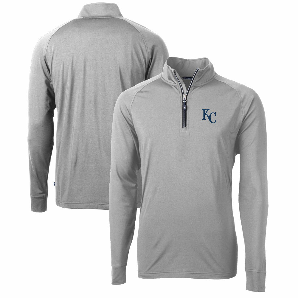 Kansas City Royals Cutter & Buck Adapt Eco Knit Stretch Recycled Quarter-Zip Pullover Top Near Me