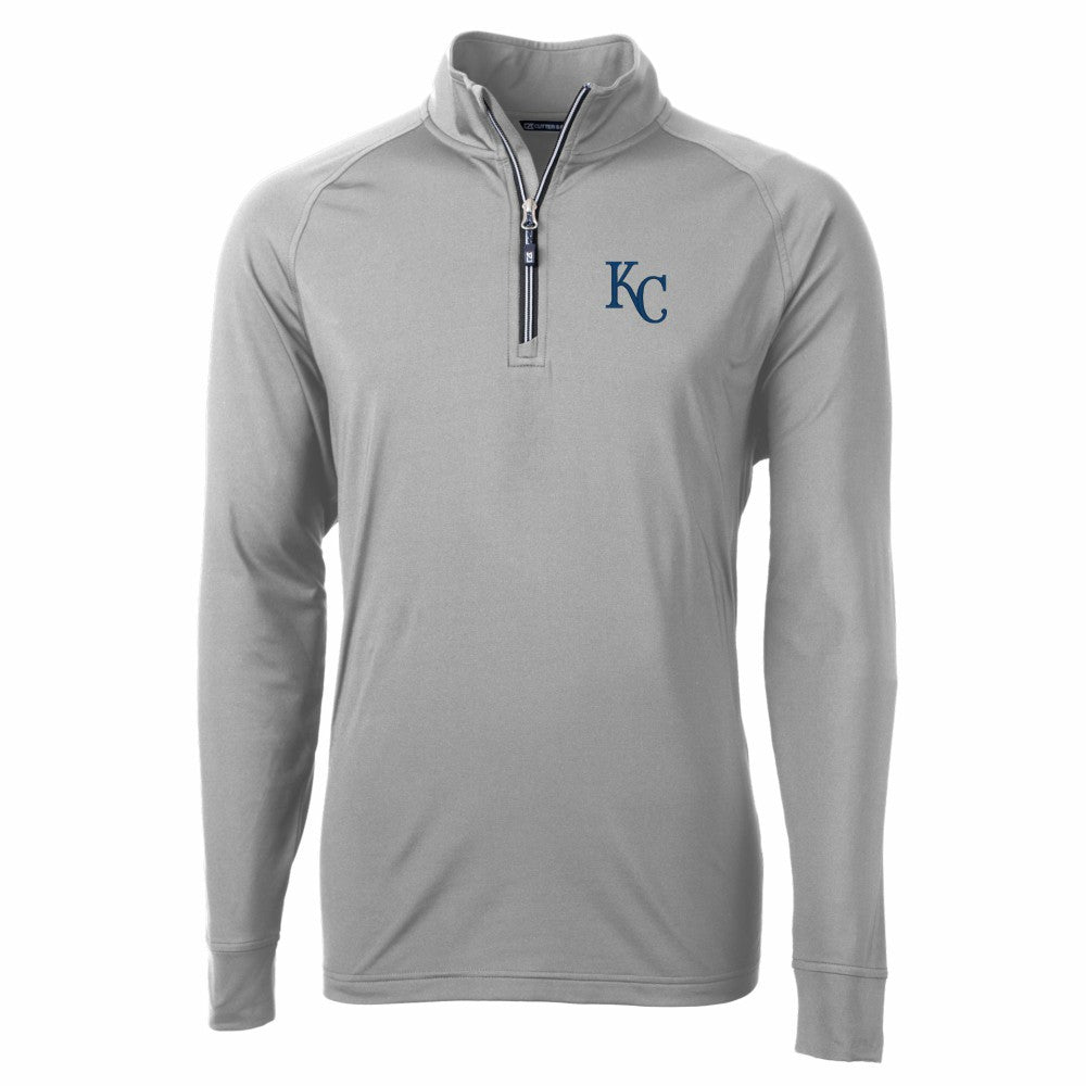 Kansas City Royals Cutter & Buck Adapt Eco Knit Stretch Recycled Quarter-Zip Pullover Top Near Me