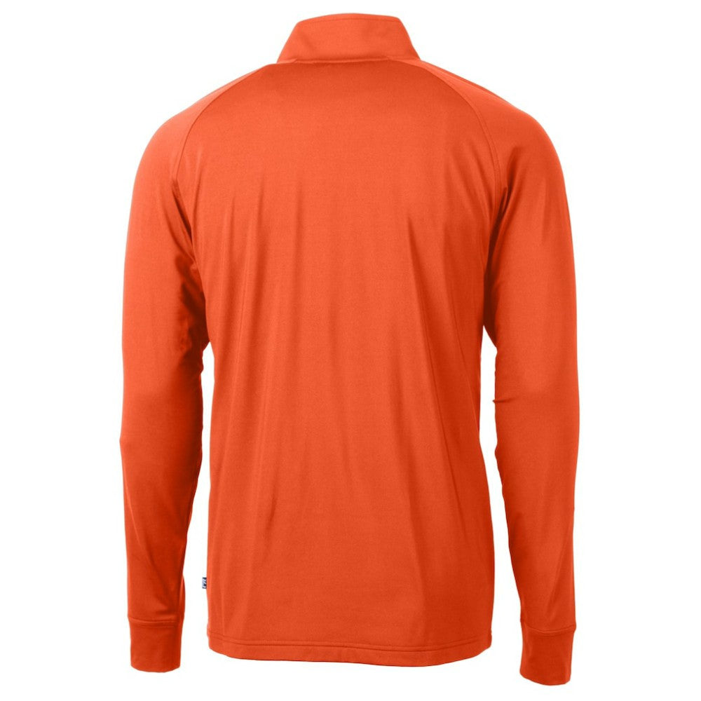 Detroit Tigers Cutter & Buck Adapt Eco Knit Stretch Recycled Quarter-Zip Pullover Top On Sale