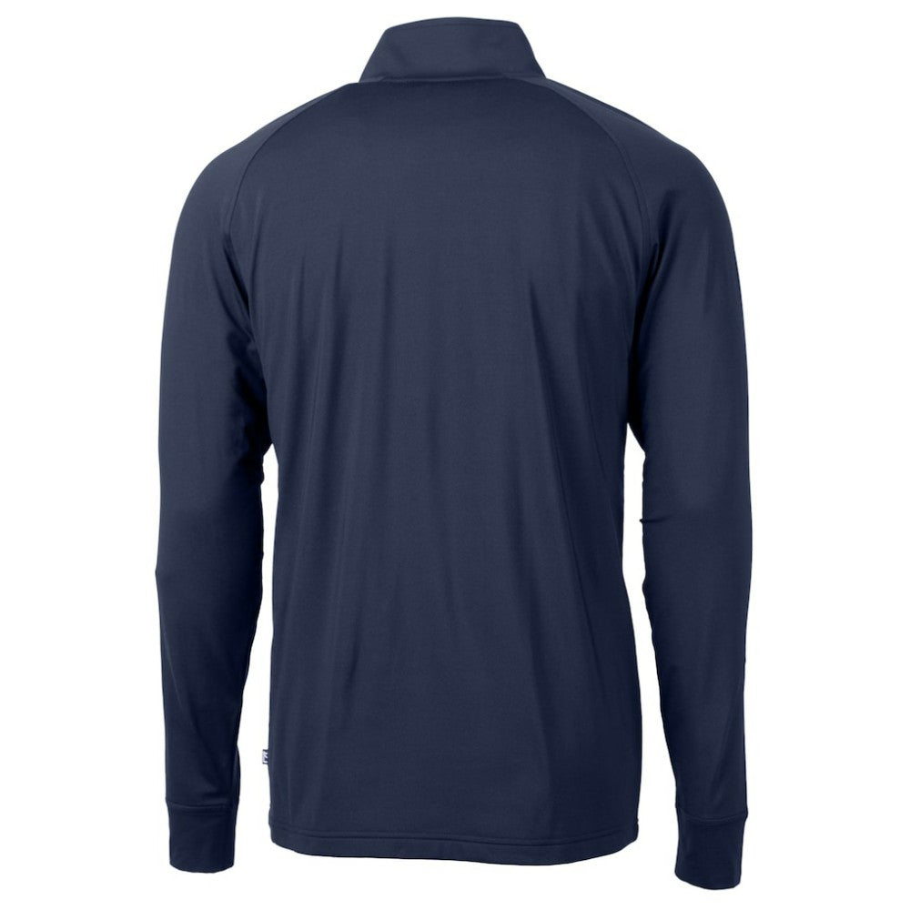 New York Yankees Cutter & Buck Adapt Eco Knit Stretch Recycled Quarter-Zip Pullover Top discount