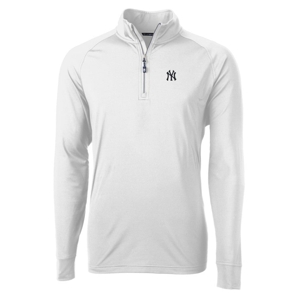 New York Yankees Cutter & Buck Adapt Eco Knit Stretch Recycled Quarter-Zip Pullover Top Online